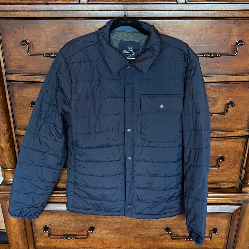 J. Crew Factory Men's Navy Lightweight Quilted Jacket Size Small